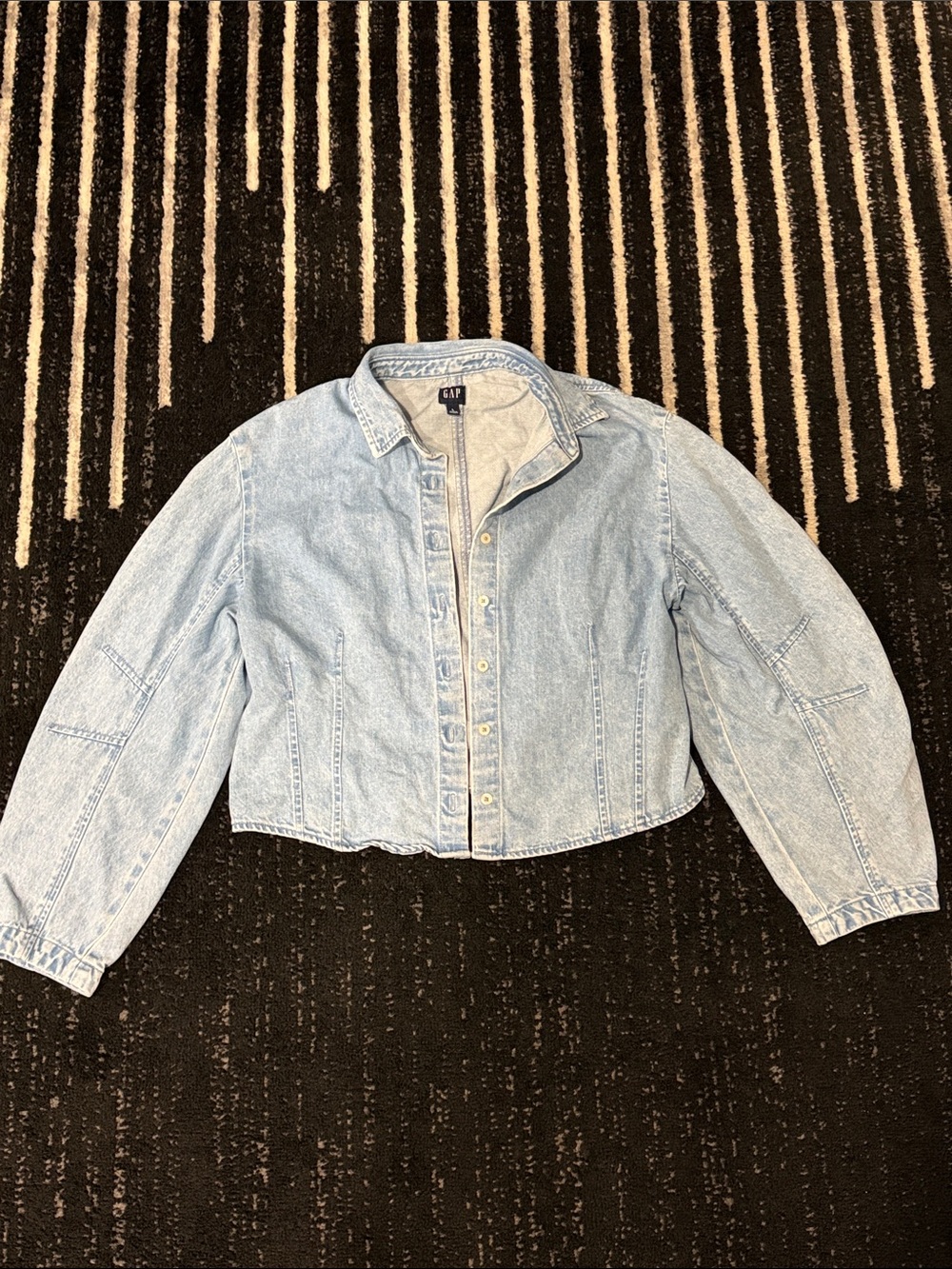 GAP Denim Top w/ Barrel Sleeves